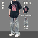 Pure cotton short-sleeved T-shirt boys' summer outfit