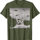 Alien Cat-shaped Unidentified Flying Object T-shirt