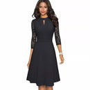 Stand up collar dress, Amazon's best-selling OL commuting big swing A-line skirt