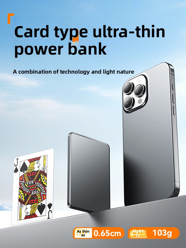 Thin and light magnetic wireless power bank