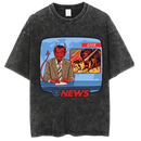 Washed and distressed T-shirt