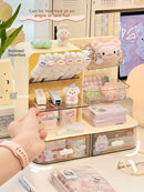 Office study desk storage rack