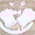 Selling Cute Suit Cat's Paw Gloves 5-piece Set Maid Nekopara Cat's Paw Bow Tie
