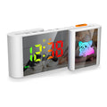 Creative S-shaped Dual-Screen RGB Colorful Alarm Clock, Adorable Cartoon Night Light Electronic Clock - TrendTrove