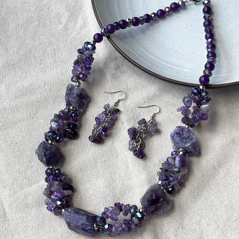 amethyst jewelry set