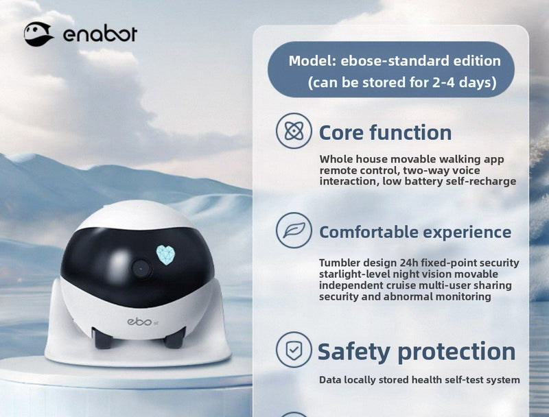 ebo robot intelligent pet monitoring camera