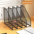 Metal File Organizer Office Document Storage Rack