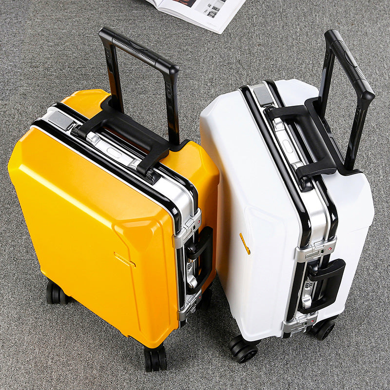 Aluminum Frame Trolley Case with USB Port and Combination Lock