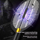 Three-in-One Electric Mosquito Swatter with LED Light