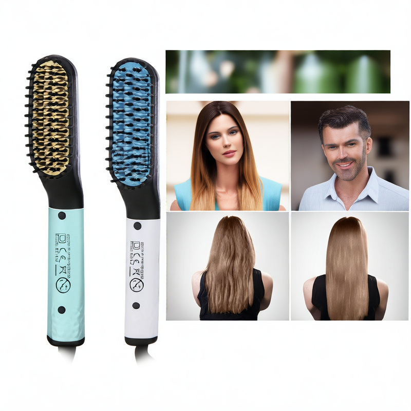 Mini electric beard styling comb for men