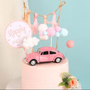 Alloy Car Model Classic Car Door Pull Back Children's Toy Car Girl Cake Decoration Car Ornaments