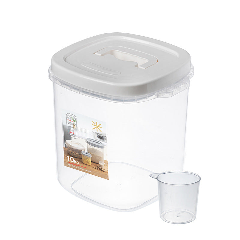 Sealed Rice Bucket Kitchen Household Plastic With Lid