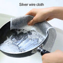 Kitchen Steel Wool Rag Multi-purpose Steel Wool Rag Reusable Steel Wool Dishcloth Set Oil-proof Quick Drying Lint Free for Pots - TrendTrove