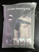 Shoulder therapy electric heated shoulder wrap brace vibration massage powered by portable charger - TrendTrove