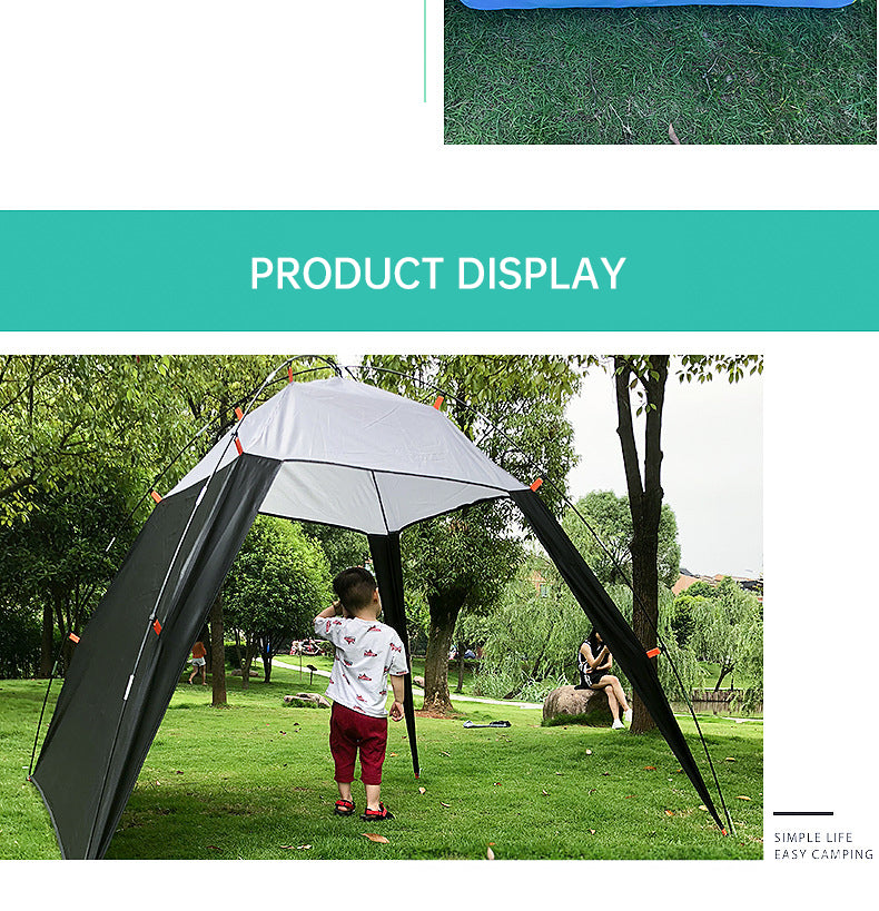 Pop Up Beach Tent Sun Shade Shelter Anti-UV Shelter Fully Automatic Folding Camping Tent - TrendTrove