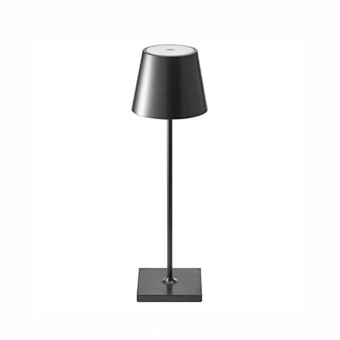 Nordic charging iron art high footed cup table lamp, bedroom bedside touch creative small night light, modern and simple living room night light - TrendTrove