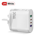 2USB Type-C 30W Mobile Phone Charger Multi Interface Travel Charging Head - TrendTrove