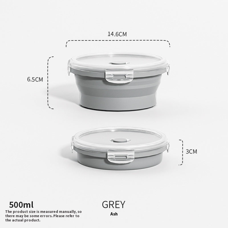 Travel Outdoor Silicone Folding Lunch Box