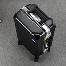 Aluminum Frame Trolley Case with USB Port and Combination Lock