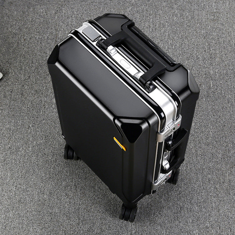 Aluminum Frame Trolley Case with USB Port and Combination Lock
