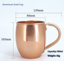 Spinning Aluminum Oxide Metal Drum Shaped Beer Glass