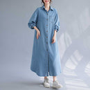 Women's Long Sleeve Denim Coat