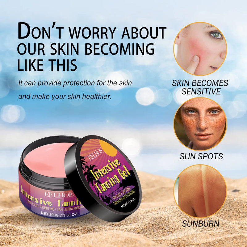 Peach Blackening Skin Gel for Sun-Free Tan