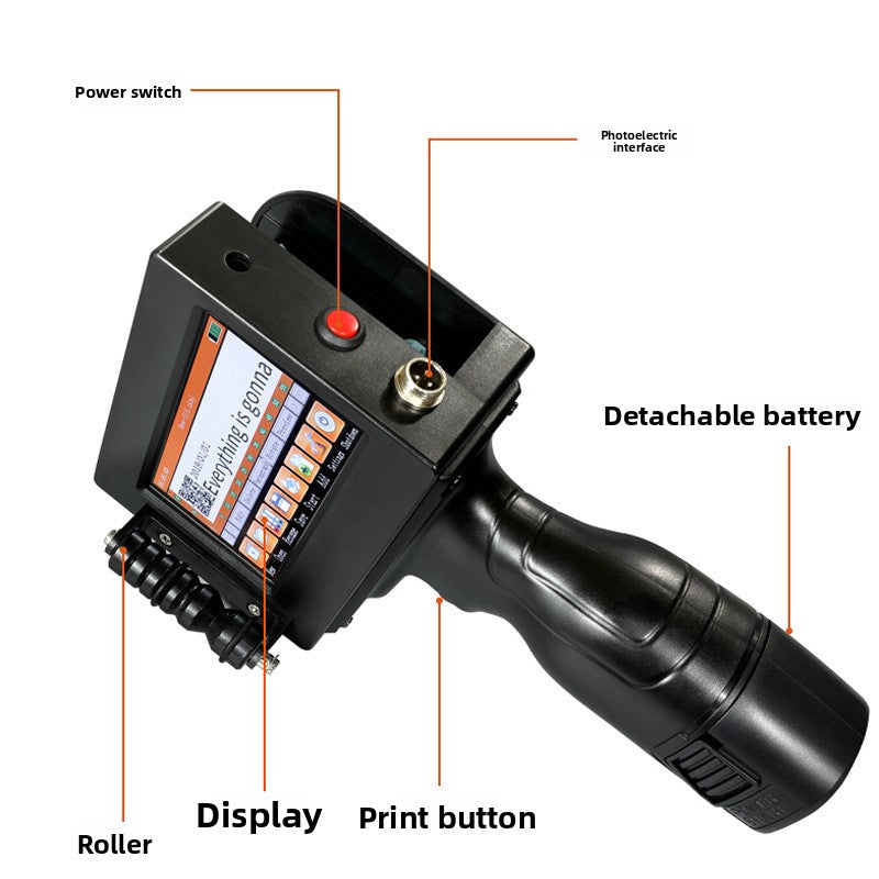 Bottle Cap Digital Automatic Handheld Portable Coding Machine