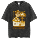 Washed and distressed T-shirt