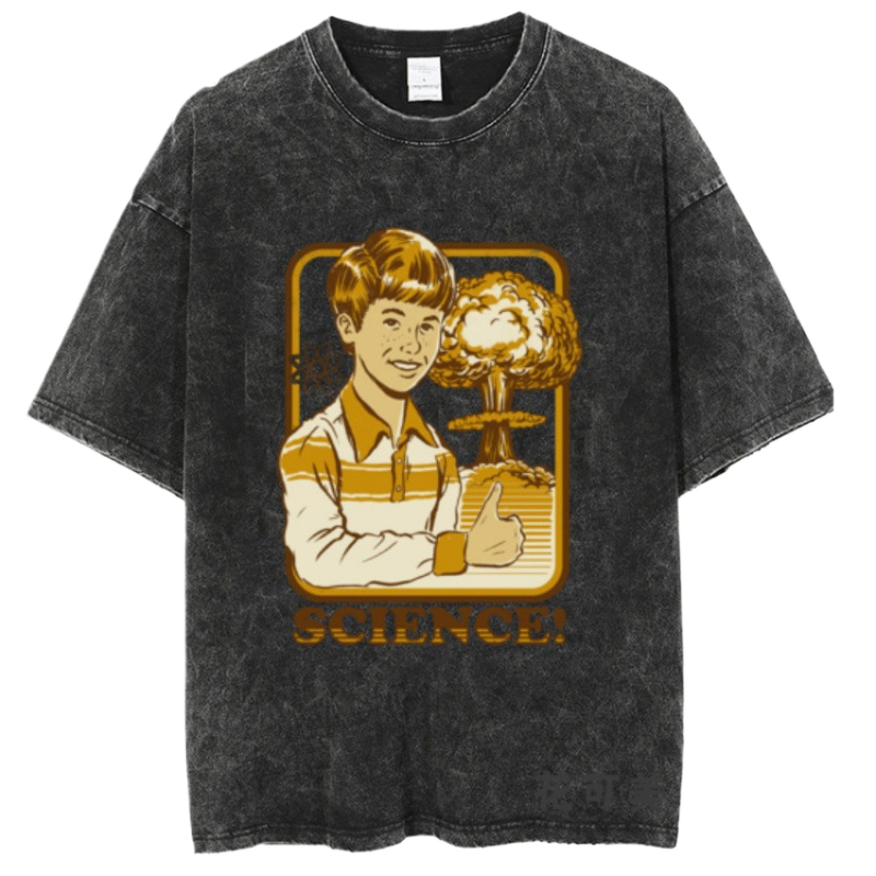 Washed and distressed T-shirt