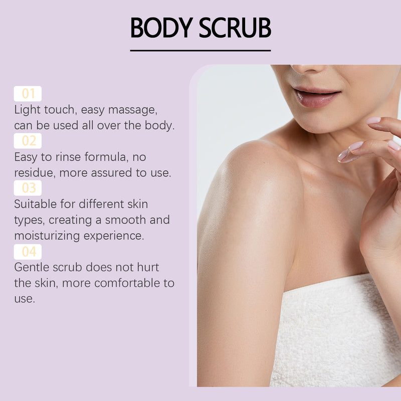 Peach Flavored Body Scrub Nourishing and Exfoliating