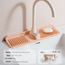 Upgraded Button Silicone Faucet Drain Mat Kitchen Sink Storage Mat Lavatory Mat