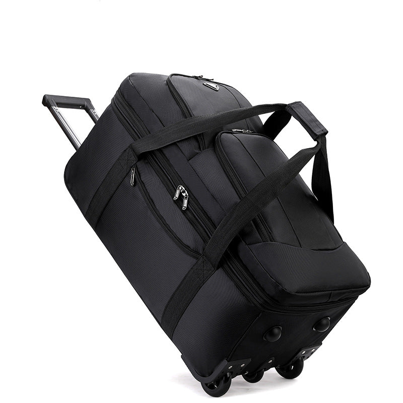 Expandable Water-repellent Trolley Duffel Bag