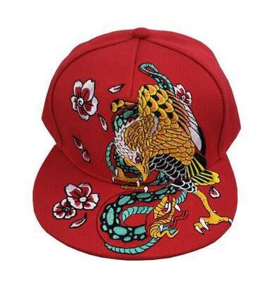 Adjustable Crane Embroidered Baseball Cap