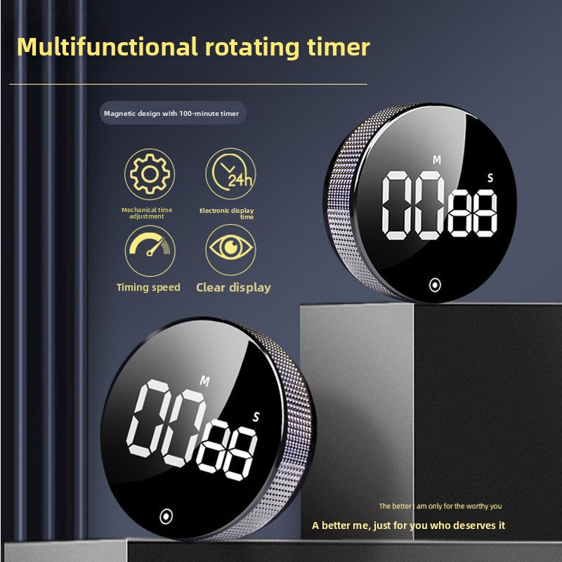 Rotating Magnetic Kitchen Timer for Baking and Home Use