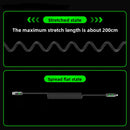 Light Beam Spring Four-in-One Mobile Phone Charging Cable