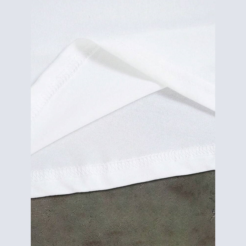 Men's short-sleeved cotton T-shirt with fun pattern