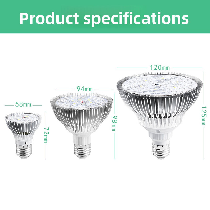 LED Plant Growth Light Full Spectrum E27 30W 50W 80W