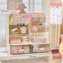 Office study desk storage rack