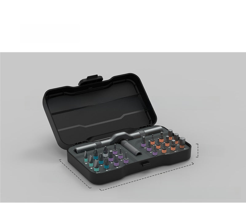 Multifunctional Ratchet Screwdriver Set with Magnetic Bits