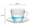European Style Simple Tempered Glass Heat-resistant And Drop-resistant Coffee Cup