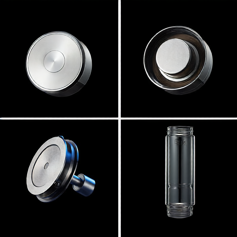 Magnetic Double-Layer Glass Tea Cup with Filter