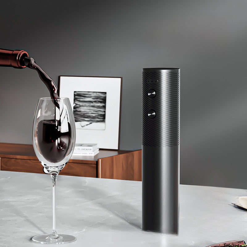 Electric USB Rechargeable Wine Bottle Opener with Base