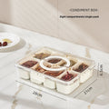 Transparent Compartment Food Storage Box with Handles