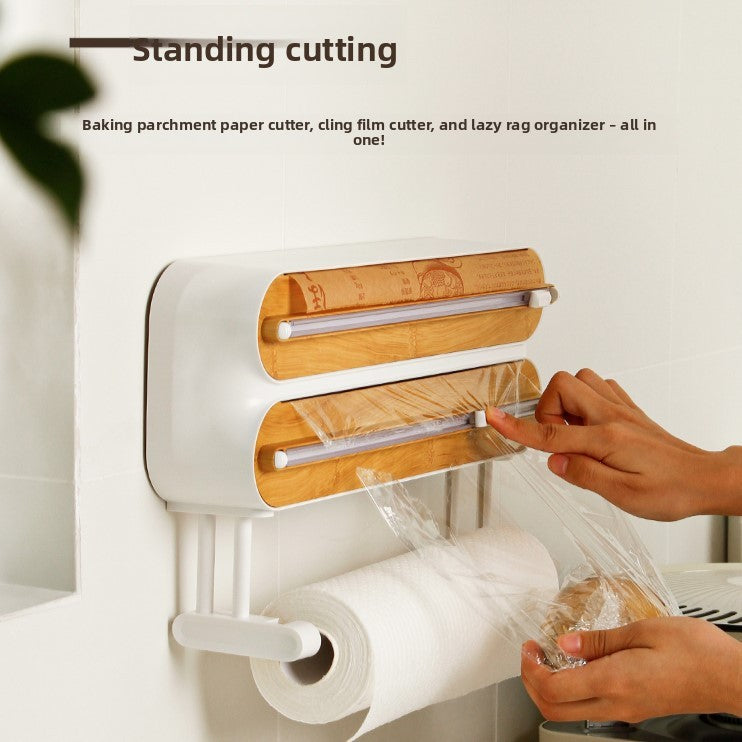 Magnetic Wall-Mounted Cling Film Cutter