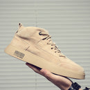 high-top canvas shoes for men