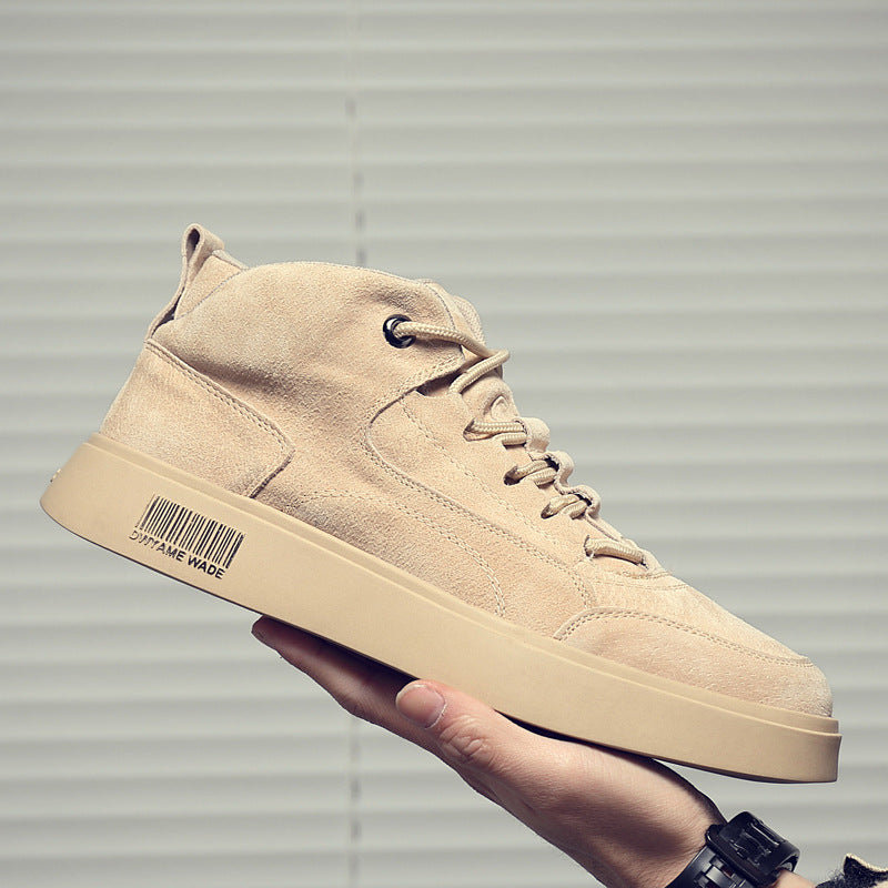 high-top canvas shoes for men