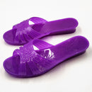 Women's Summer Jelly Bath Plastic Transparent Slippers