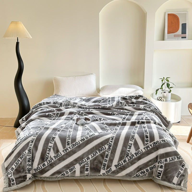 Thickened Raschel blanket