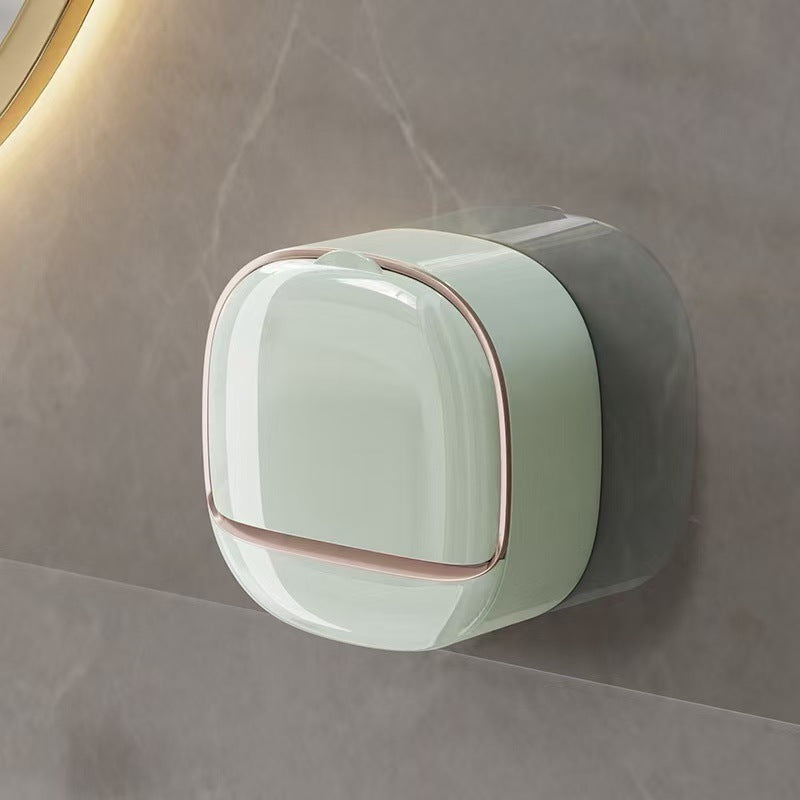 Wall-Mounted Soap Dish with Drip-Dry Design